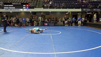 105 lbs Cons. Sub-quarters - Colin Weber, Team Nazar Training Center vs Brody Preheim, Berge Elite Wrestling Academy