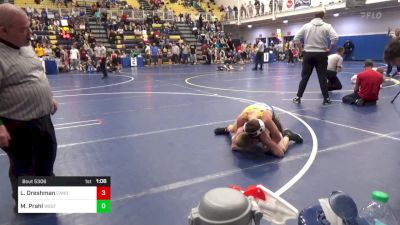 108 lbs Quarterfinal - Lee Dreshman, Canon-McMillan vs Max Prahl, Westshore