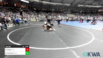 62 lbs Semifinal - Ryleigh Dover, Noble Takedown Club vs Kaidence Cisneroz, Powerhouse Wrestling