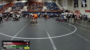 175 lbs Semifinal - Declan Vaughan, McDonogh School vs Mac Ridgely, Calvert Hall College