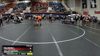 175 lbs Semifinal - Declan Vaughan, McDonogh School vs Mac Ridgely, Calvert Hall College