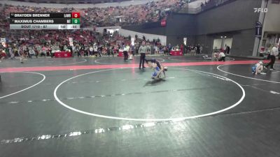 87 lbs Semifinal - Brayden Brenner, Chilton-Hilbert vs Maximus Chambers, Mauston Talons