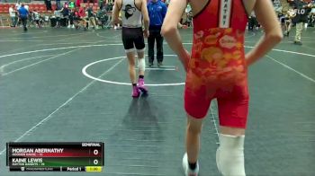 96 lbs Semis (4 Team) - Morgan Abernathy, Hoosier Havoc vs Kaine Lewis, Dayton Bandits