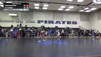 174 lbs 3rd Place Match - Ali Hamzia, Santa Rosa College vs Munther Saleh, Sacramento City College