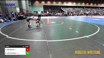 61 lbs Quarterfinal - Zaniyah Sandoval, MAT MECHANICS vs Charlotte DiFrancisco, Rancho Bernardo Wrestling Club (RBWC)
