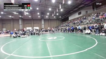120 lbs 7th Place Match - Cale Richardson, Edmond North vs Griffin Sensintaffar, Stillwater