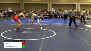 Match - Junpeng Mi, Grindhouse Wrestling Club vs John Grundmeyer, Norco High School