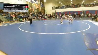 138 lbs Cons. Round 2 - Ian Stephenson, Hanford vs Cameron Lamphere, Lewiston