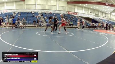 120 lbs Cons. Round 4 - Mason Saylor, MI vs Donald Bunton, IL