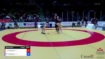 53kg Quarterfinal - Julia Petryna, Advanced WC vs Reese Ferguson, Lethbridge Amateur Wrestling Association