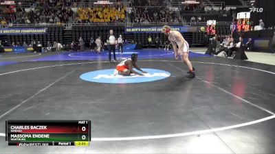 197 lbs Semifinal - Massoma Endene, Wartburg vs Charles Baczek, Wabash