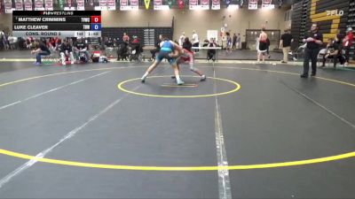 144 lbs Cons. Round 5 - Matthew Crimmins, Team Valley Wrestling Club vs Luke Cleaver, The Best Wrestler