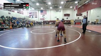 150 lbs 5th Place - Cartier Hightower, Granby vs Nathan Addy, Rocky Hill