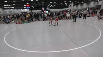 69.7-75.4 lbs Cons. Quarters - Laylah Sluga, Team Nazar Training Center vs Sadie Hilke, Princeton Wrestling Club