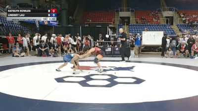 95 lbs Quarters - Katelyn Rowles, Indiana vs Lindsey Lau, Hawaii