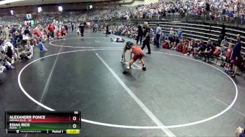 90 lbs Quarterfinals (8 Team) - Esiah Rios, Idaho vs Alexander Ponce, Indiana Blue