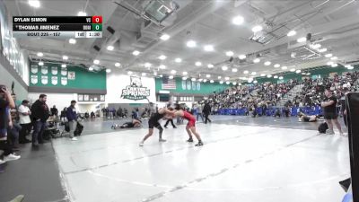 157 lbs Champ. Round 2 - Dylan Simon, Village Christian vs Thomas Jimenez, Bonita