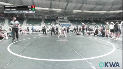 80 lbs Consolation - Kason Wolfe, Keystone Kids Wrestling Club vs Lukas Lomeli, Shelton Wrestling Academy