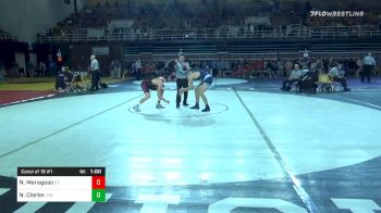 195 lbs Consolation - Nick Merageas, St. Sebastian`s School vs Nick Clarke, Liberty Christian School-tx