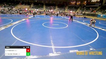 76 lbs Semifinal - Case Freeman, Sebolt Wrestling Academy vs Cael Vander Broek, Legends Of Gold