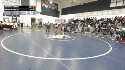 120 lbs Champ. Round 1 - Andrew Garcia, Diamond Ranch vs Charles Cohen, Corona Del Mar