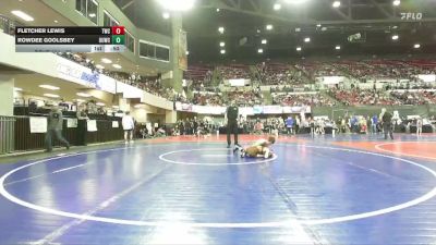78 lbs Cons. Round 4 - Rowdee Goolsbey, Powell Wrestling Club vs Fletcher Lewis, Thermopolis Wrestling Club