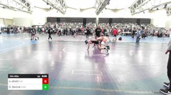 134-H lbs Consi Of 32 #1 - Andrew Elliott, River Valley Rebels vs Dylan Devine, Sachem East