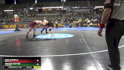 285 lbs 5th Place Match - Freddie Retter, Kutztown vs Jake Swirple, Minot St.