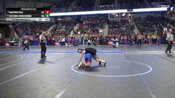 110 lbs Cons. Round 2 - Kalynn Hill, Slyfox vs Kayden WIscombe, Trailhands