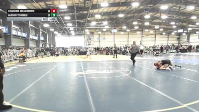 85 lbs Round Of 64 - Camden Mclemore, GA vs Jaevin Torres, CT