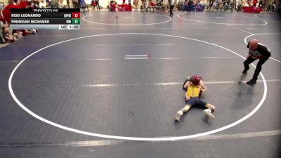 10U - 59 lbs Champ. Round 1 - Reid Leonardo, NRHEG Panther Youth Wrestling Club vs Finnegan McNamee, Rosemount Irish Wrestling