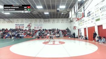 100 lbs Cons. Round 4 - Morgan Thompson, Nampa vs Elsie Nebeker, Twin Falls