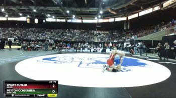 2A 170 lbs Quarterfinal - Wyatt Cutler, Grace vs Peyton Ochsenbein, Bear Lake