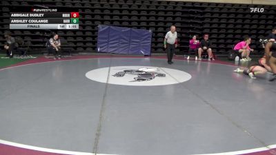 158 lbs Final - Abbigale Dudley, Mount Holly vs Arshley Coulange, Harrisburg