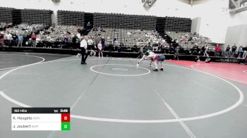 162-H lbs Consi Of 8 #2 - Konrad Haugeto, Hopewell Valley vs Joshua Joubert, North Hunterdon