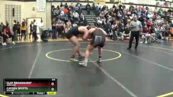 215 lbs Cons. Round 3 - Clay Broadhurst, Avon Lake vs Cayden Spotts, Ashland