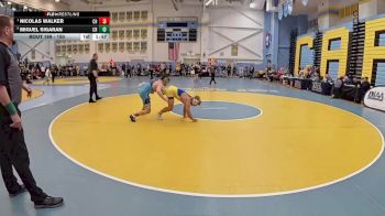 150 lbs Quarterfinal - Nicolas Walker, Cape Henlopen H S vs Miguel Sigaran, Caesar Rodney H S