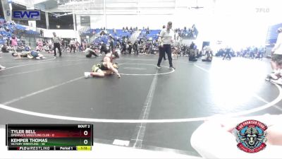 96 lbs Semis (4 Team) - Tyler Bell, OpenMats Wrestling Club vs Kemper Thomas, Victory Wrestling