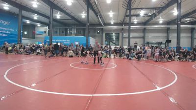 82 lbs Round Of 16 - Maddox Crispell, Curwensville vs Carson Weatherly, Gardners