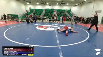 125 lbs 2nd Place Match - Lily Harris, Green River Grapplers Wrestling vs Gillian Holman, Glenrock Wrestling Club