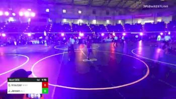 100 lbs Quarterfinal - Quincy Kreutzer, Bear Cave vs Jace Jensen, Alliance WC