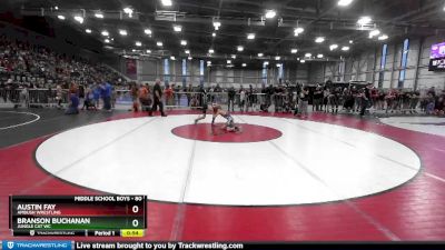 80 lbs Cons. Round 2 - Austin Fay, Ambush Wrestling vs Branson Buchanan, Jungle Cat WC