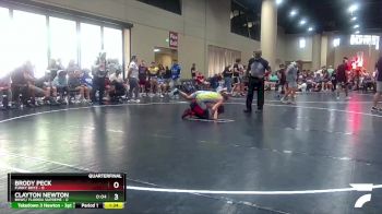 106 lbs Quarters & 3rd Wb (32 Team) - Brody Peck, Funky Boyz vs Clayton Newton, BHWC/ Florida Supreme