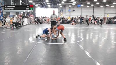 115 lbs Round 1 (9am Saturday) - Reed Lynch, CTWHALE vs Alyis Brown, Rebellion