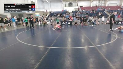 92 lbs Quarters - Lucas Bush, Heatwave Wrestling Club vs Easton Mamalis, Green River Grapplers