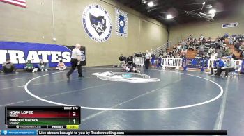 126 lbs 7th Place Match - Noah Lopez, Wasco vs Mario Cuadra, Lompoc
