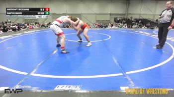 230 lbs 3rd Place - Anthony Rickman, WI Dual Team 14U vs Racyn Mayo, OK Elite 14U Black