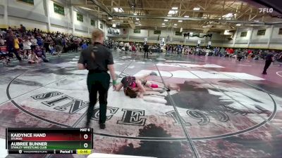 115 lbs Cons. Round 3 - Aubree Bunner, Stanley Wrestling Club vs Kaidynce Hand, Sturgis