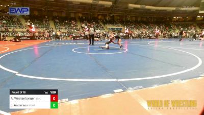 70 lbs Round Of 16 - Ava Westenbarger, Blackman Wrestling Club vs Jaelyn Anderson, Nebraska Wrestling Academy