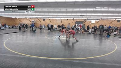 110 lbs Final - Cayden Myers, Spring Mills vs Kellen McCrea, Macungie